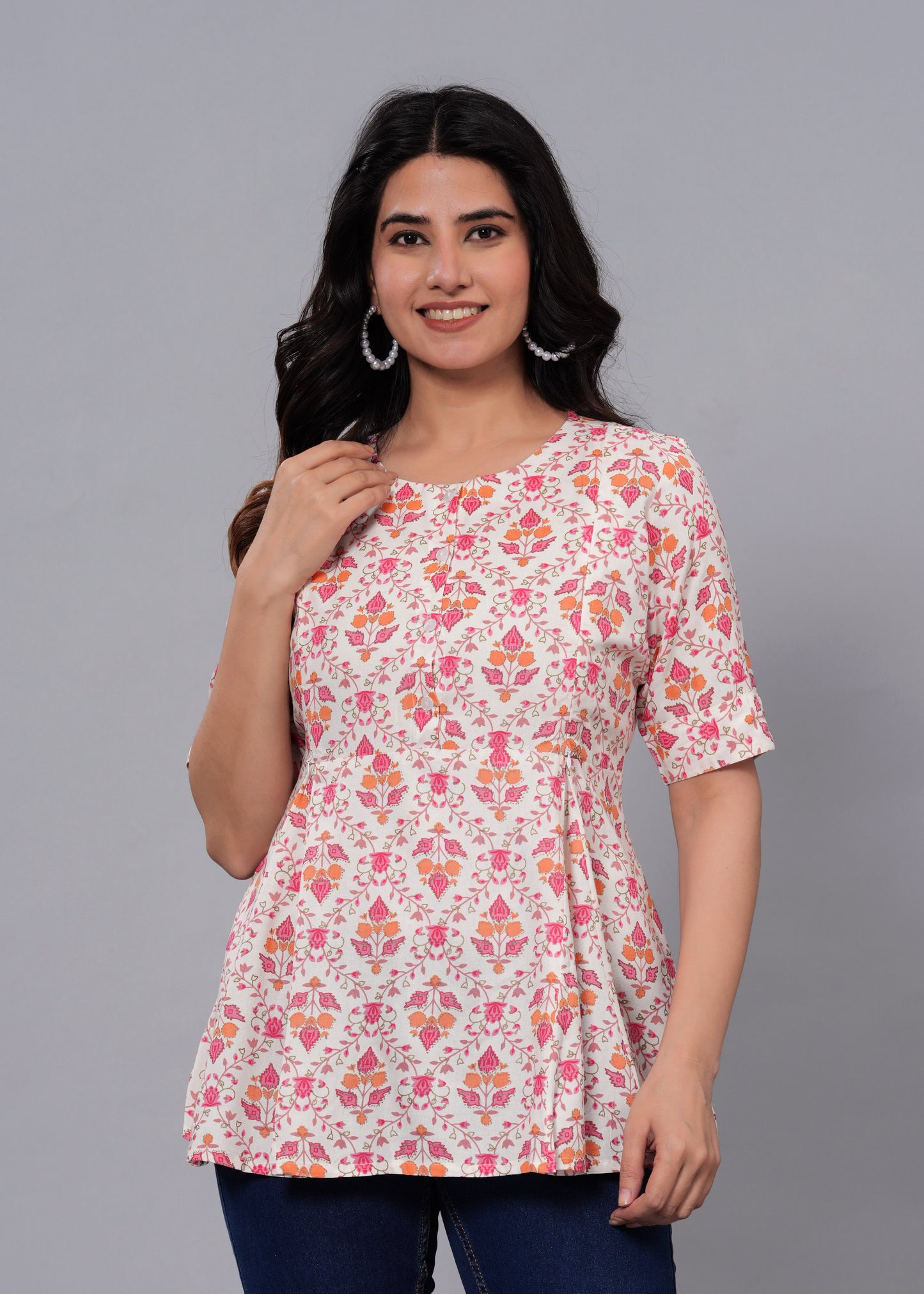 Off-White Regular A-Line Maternity Top