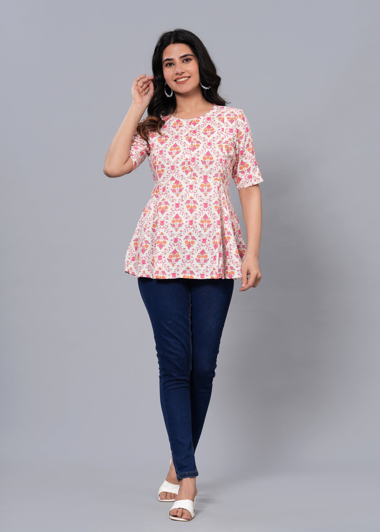 Off-White Regular A-Line Maternity Top