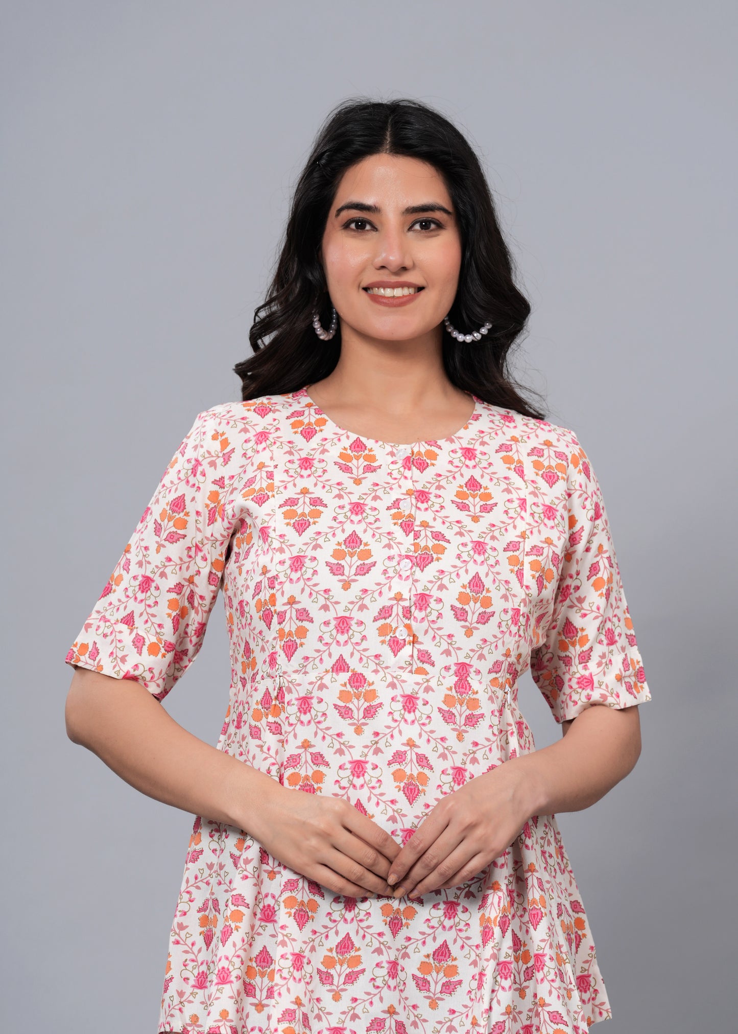 Off-White Regular A-Line Maternity Top