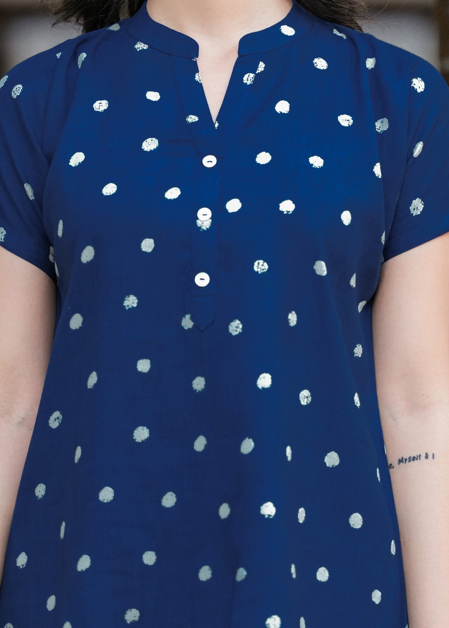 Blue Women Printed Night suit
