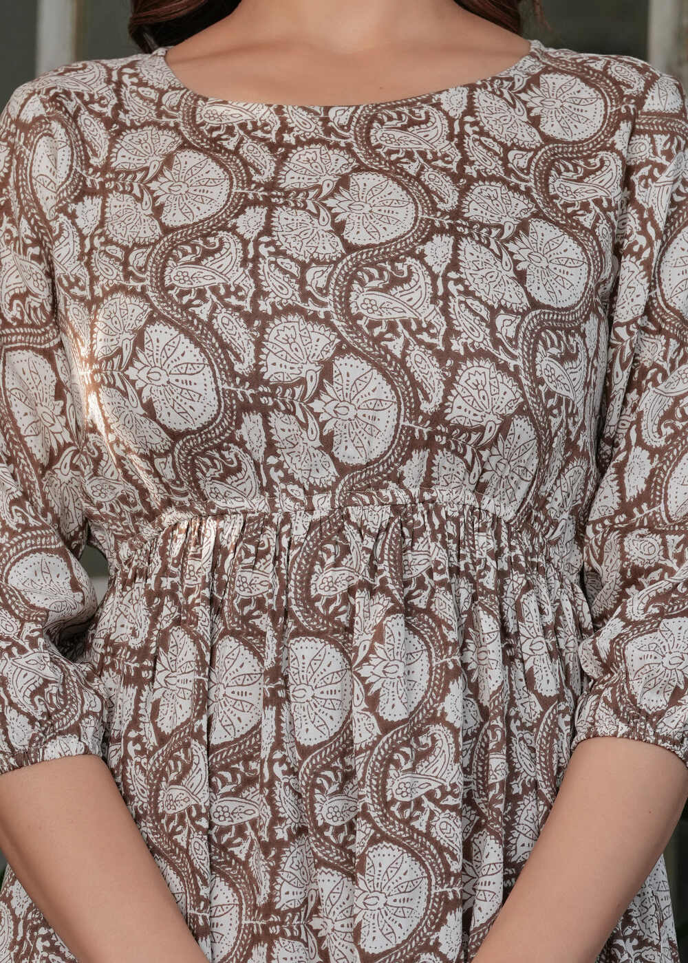 Women Ethnic Motifs Printed Fit & Flared Dress