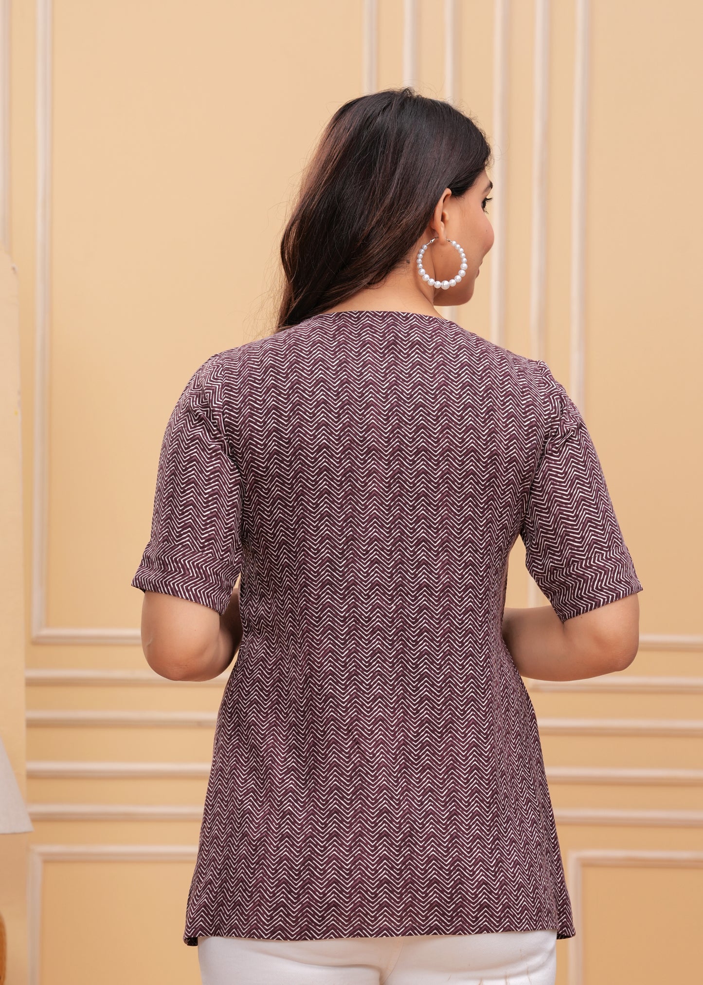 Geometric Print Top