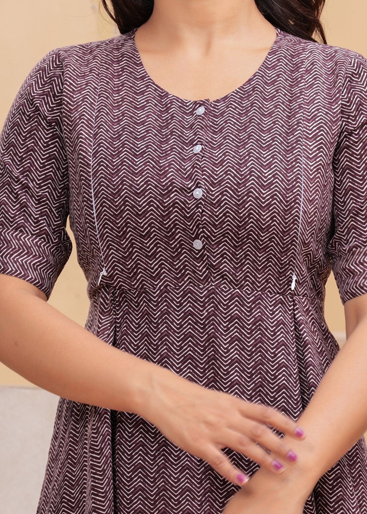 Geometric Print Top
